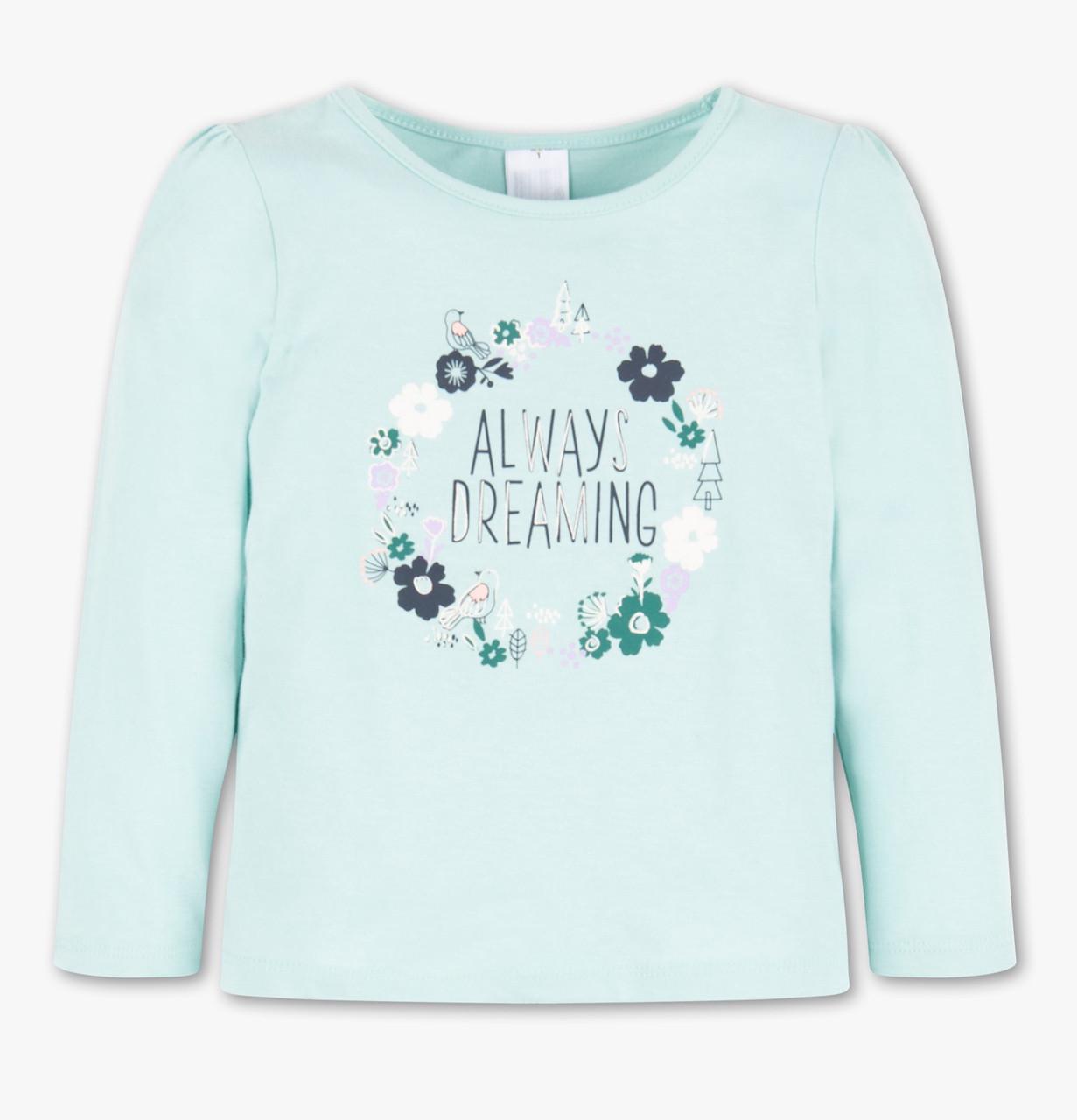 Реглан для девочки C&A 128 размер Бирюзовый (2025856)