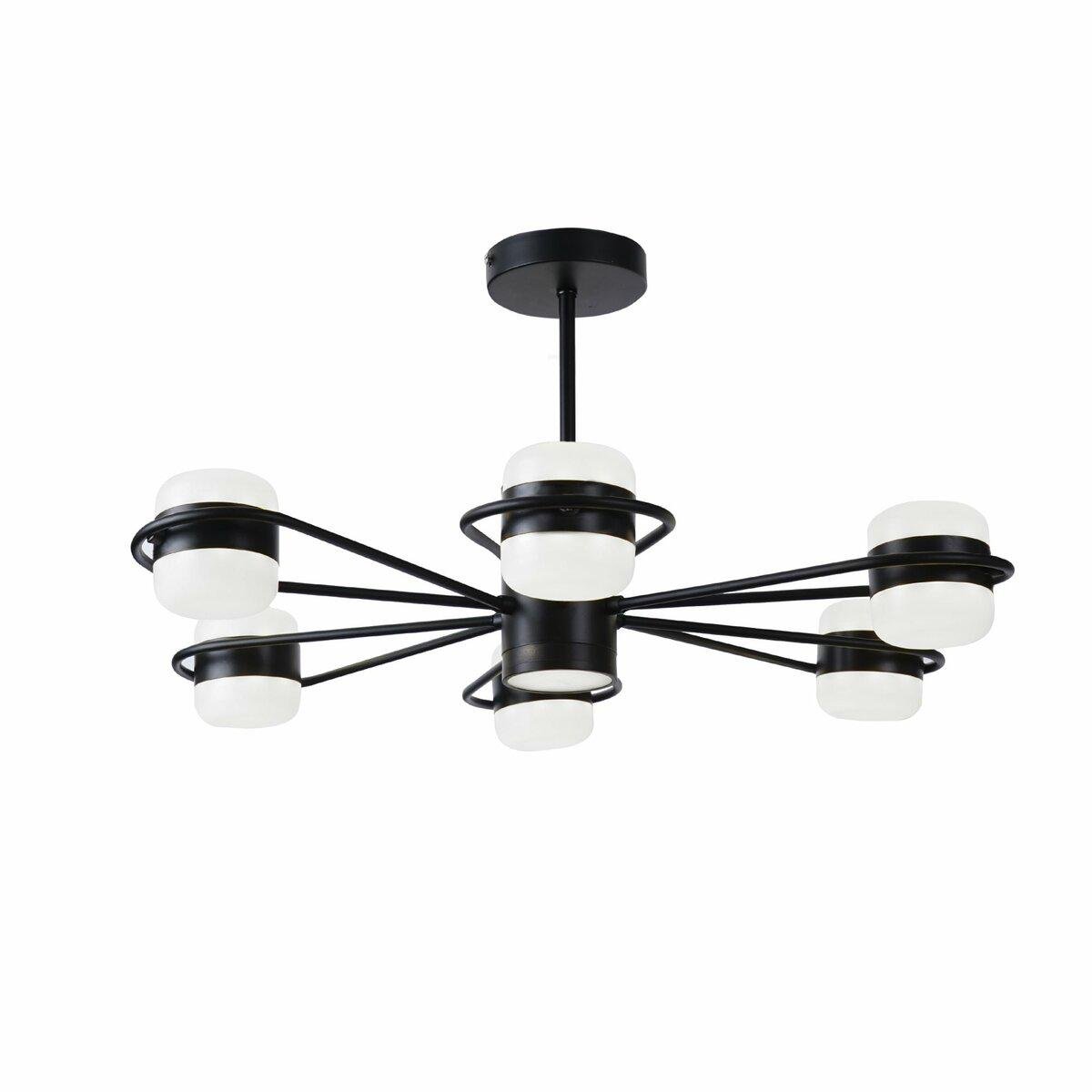 Люстра светодиодная акриловая B N4557/6 BK (SP000035030) Люстра светодиодная акриловая B N4557/6 BK (SP000035030)