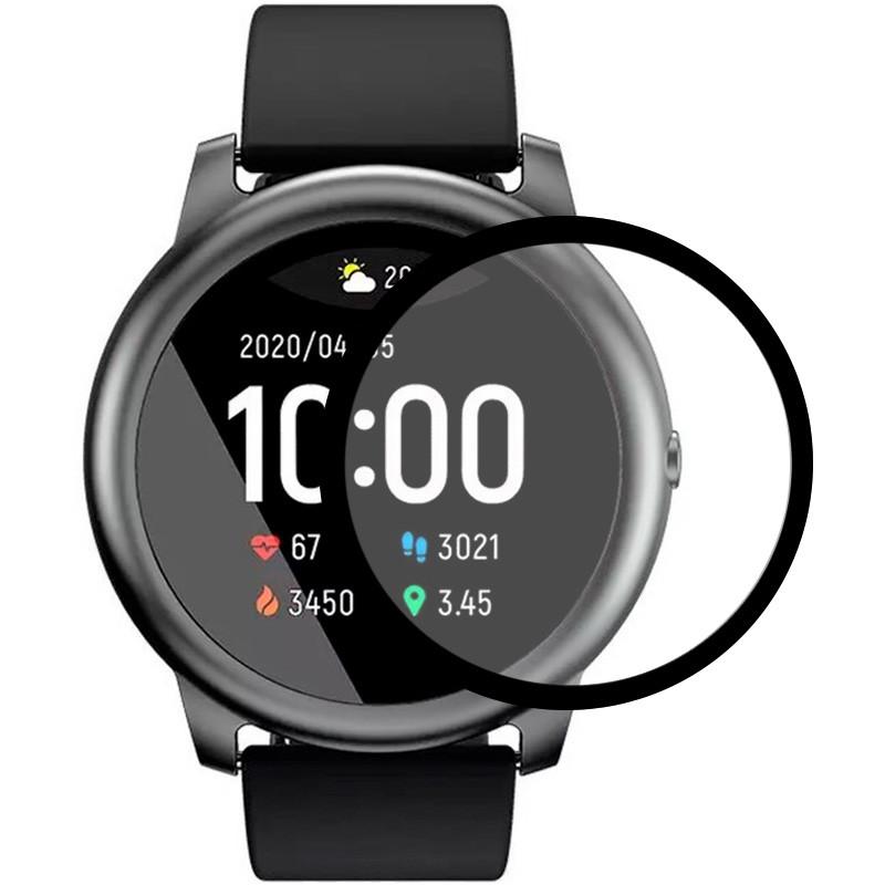 Защитная пленка противоударная 3D full glue для Xiaomi Haylou Solar LS05 ультратонкая Black