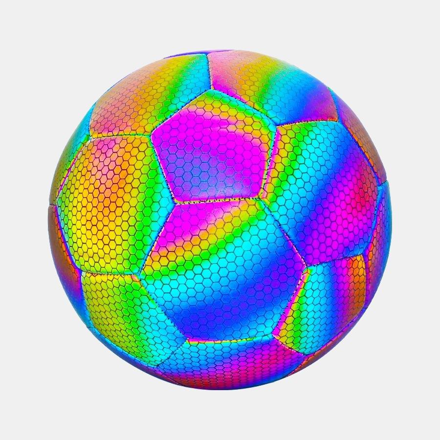 Футбольный мяч Bright Ball светоотражающий с голографическим эффектом