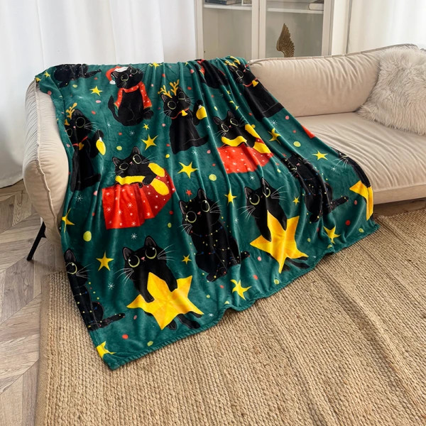 Плед флисовый Love You Звезды и котики 9119 150х200 см (8-6-5156578)