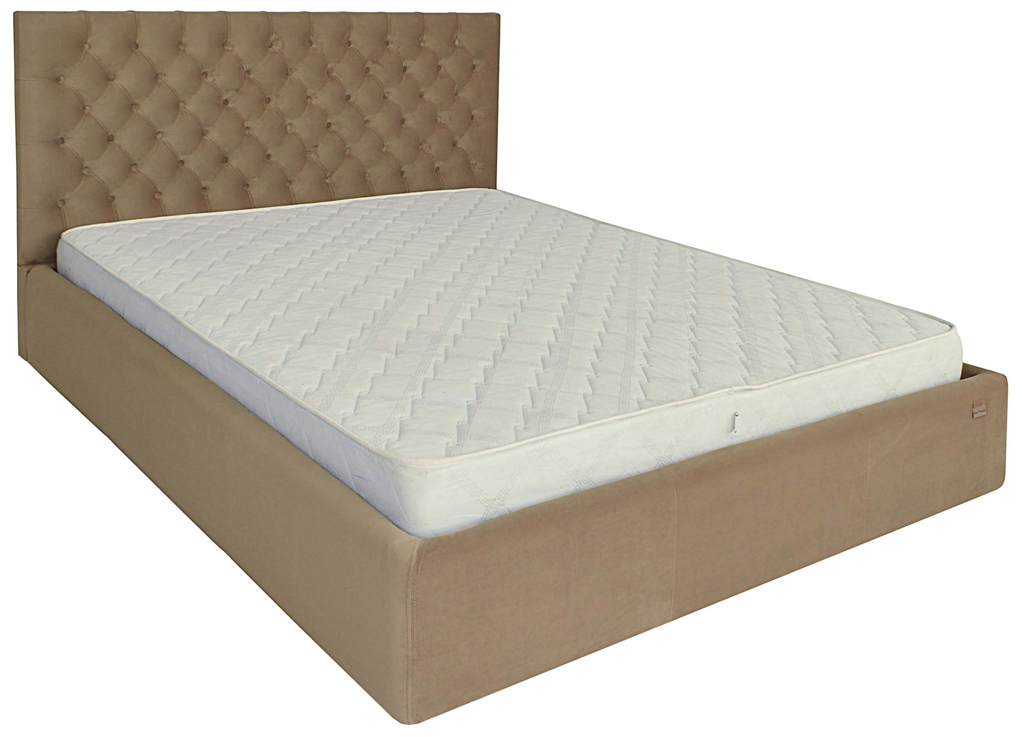 Кровать с подъемным механизмом двуспальная Cambridge Comfort Альмира 02 180х200 см Кофе