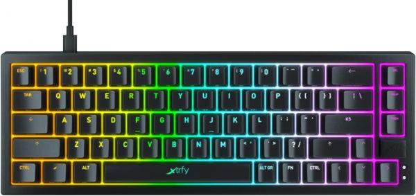 Клавиатура Xtrfy K5 68 keys Kailh Red Hot-swap RGB Black (K5-RGB-CPT-Black-R-UKR)
