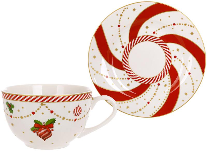 Набор фарфоровых чашек Candyland 2 чашки 250 мл и 2 блюдца.