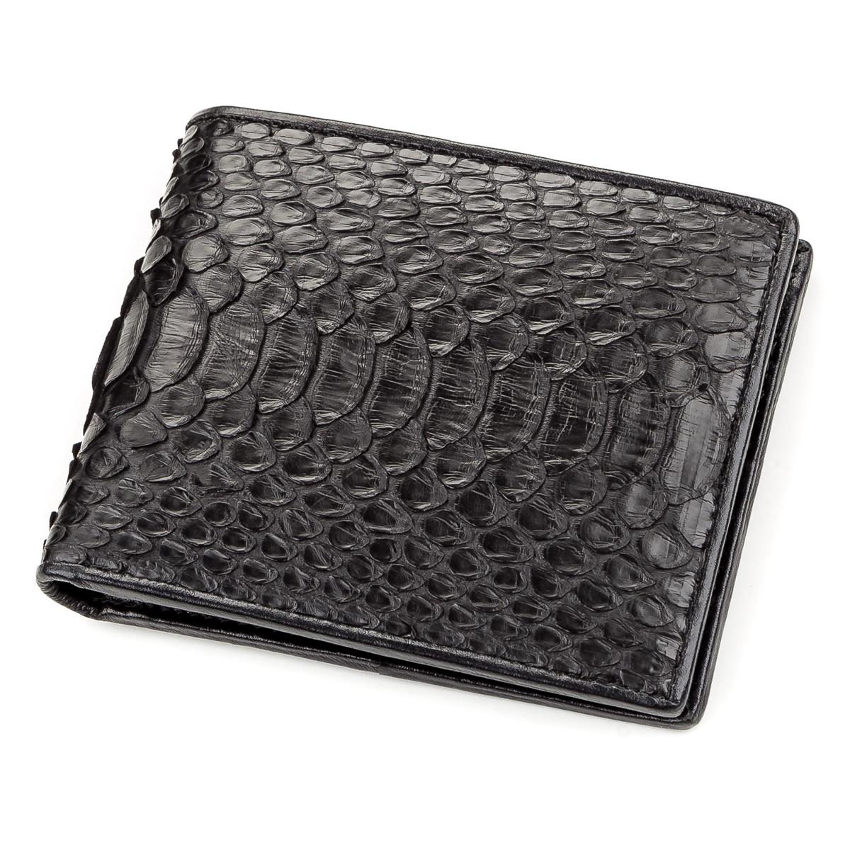Портмоне Snake Leather 18194 натуральная кожа Черный