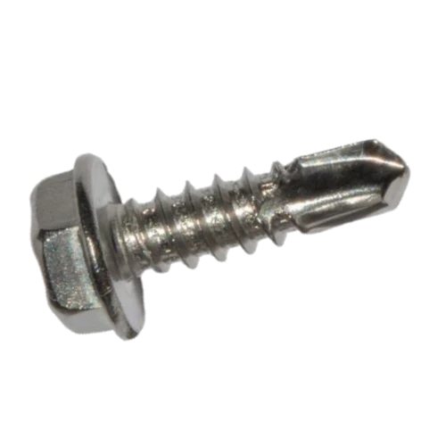 Саморез Steelfix со сверлом DIN7504 K 5,5х19 нержавеющая сталь А2 для металла с с шестигранной головкой TEX-Hi 10 шт. (010507)