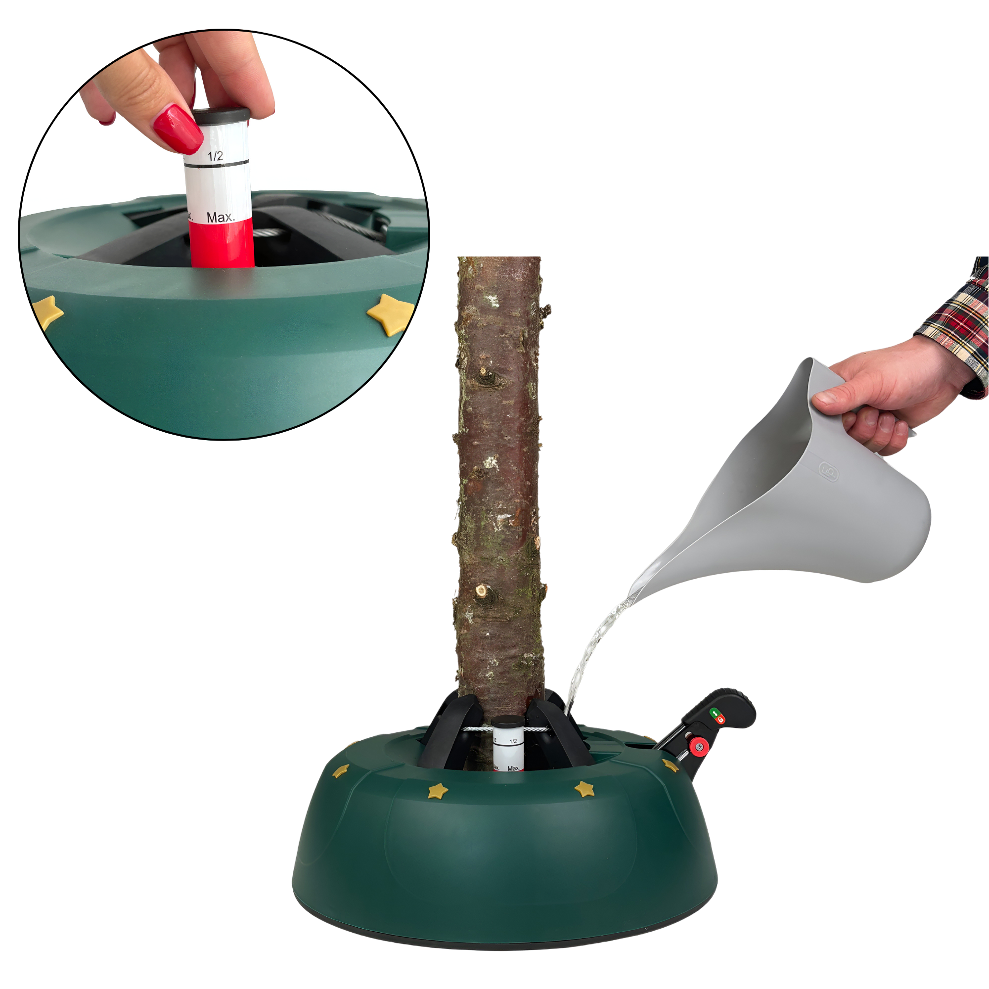 Підставка під ялинку Kamai START 2,5 до 2,5 м Зелений (1593040000011) - фото 2 Підставка під ялинку Kamai START 2,5 до 2,5 м Зелений (1593040000011) - фото 2