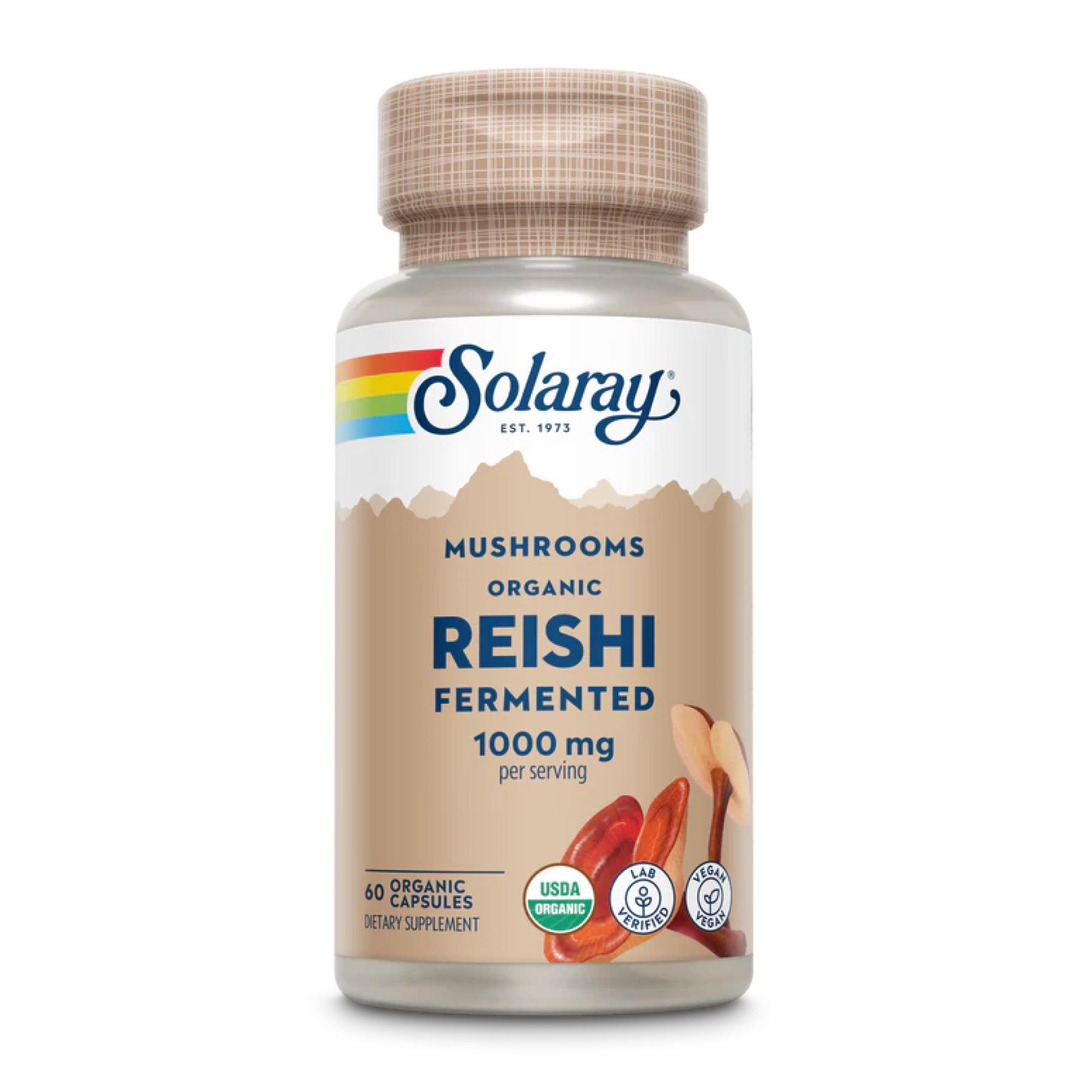 Натуральна добавка Org Grown Fermented Reishi 1000 mg 60 caps (2023-10-2147)