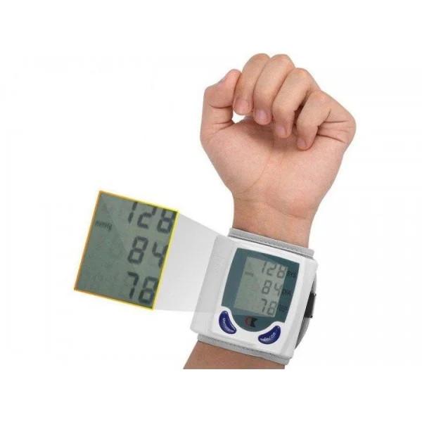 Тонометр автоматичний цифровий Blood Pressure Monitor Білий - фото 2