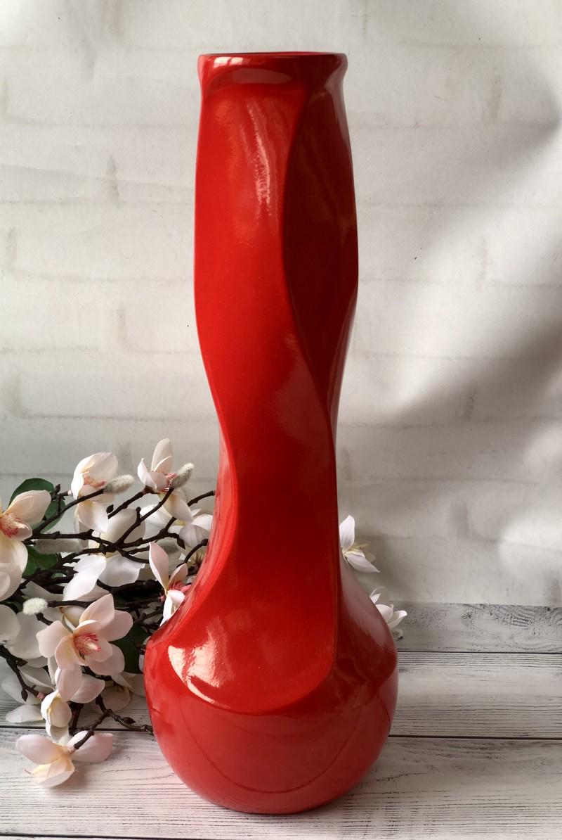 Ваза керамическая BonaDi Самбука глянец 41 см Red
