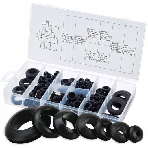 Втулки гумові Kraft&Dele KD10485 180 шт. (13683450680)