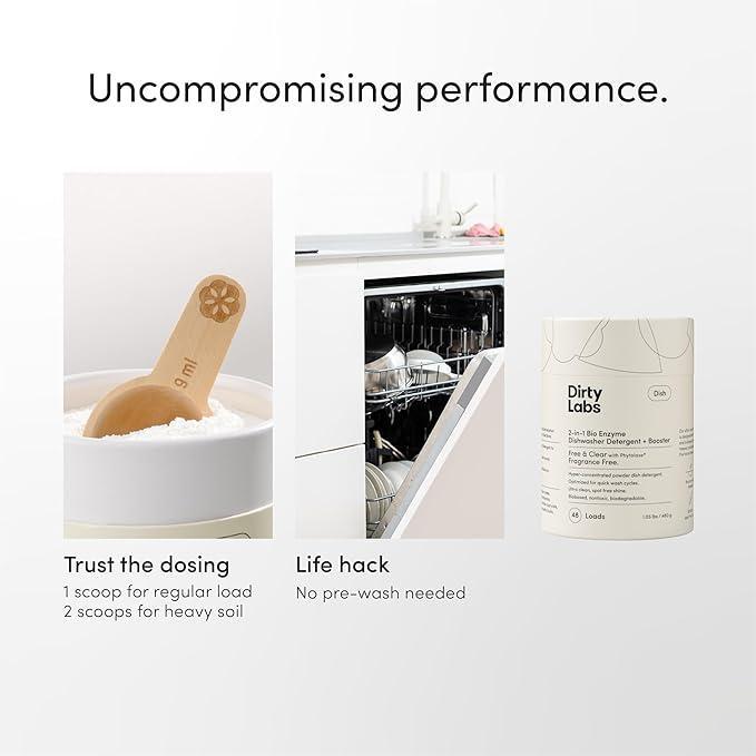 Миючий засіб та підсилювач для посудомийної машини Dirty Labs 480 гр для швидкого прання - фото 7