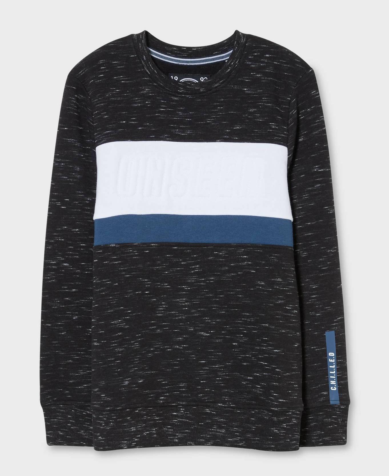 Світшот для хлопчика C&A підлітковий 170 см -176 см Чорний (2145717)