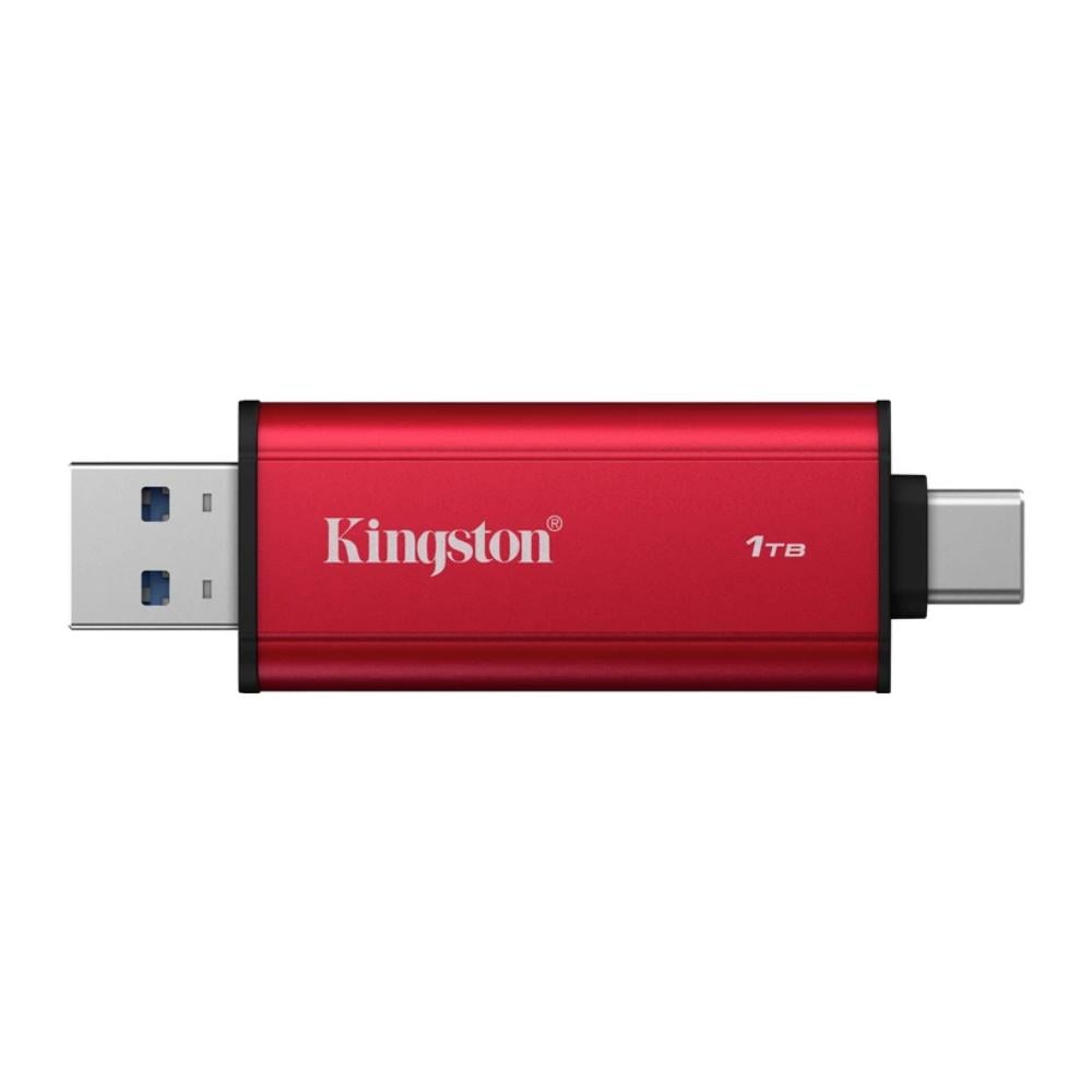 Накопитель SSD Kingston Dual USB-A/C 1 Тб Dual Portable 1050MB/s USB 3.2 Gen 2 Red/Black (34603203)