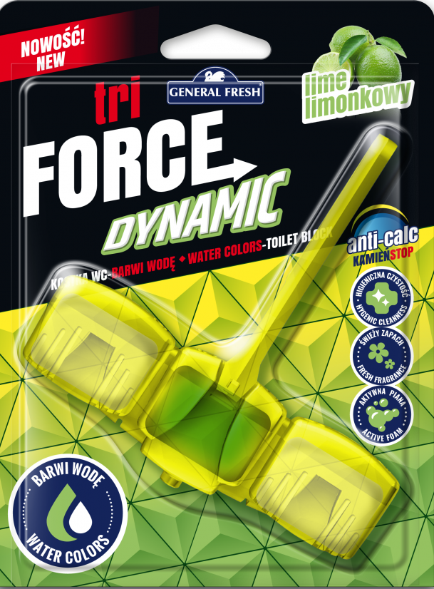 Блок для унитаза Force Tri Lime 45 г (6653)