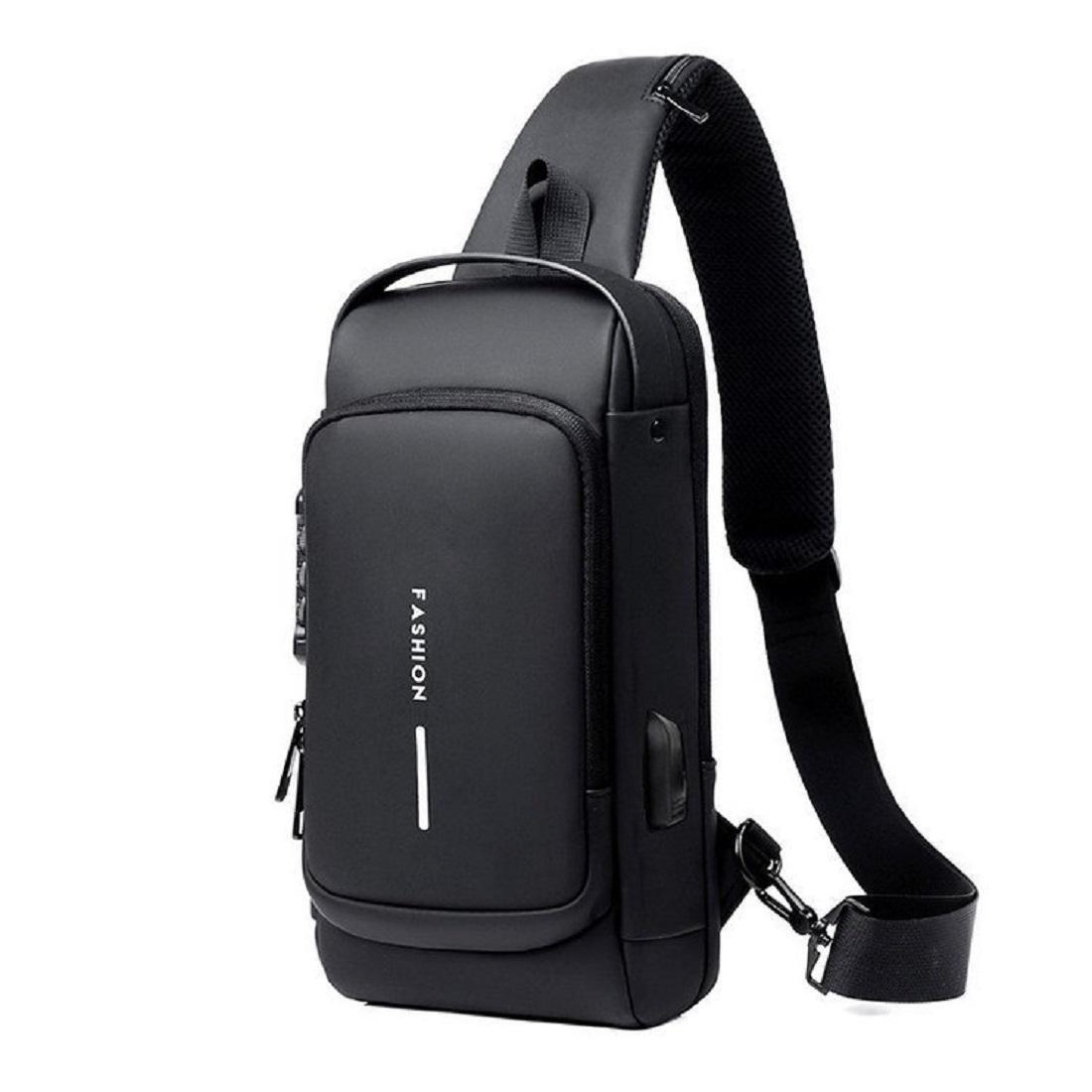 Мужская сумка через плечо Royal Bag AT09-T-23916A Черный (6048)