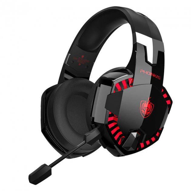 Наушники игровые Phoinikas G2000 Pro Wireless беспроводные с микрофоном Red (584455)