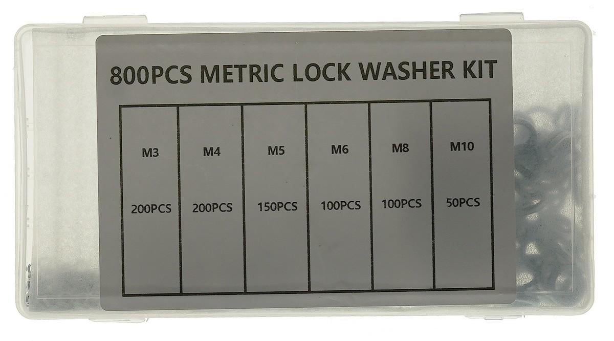 Набор шайба гровер 800 шт. 6 размеров (rest1844)