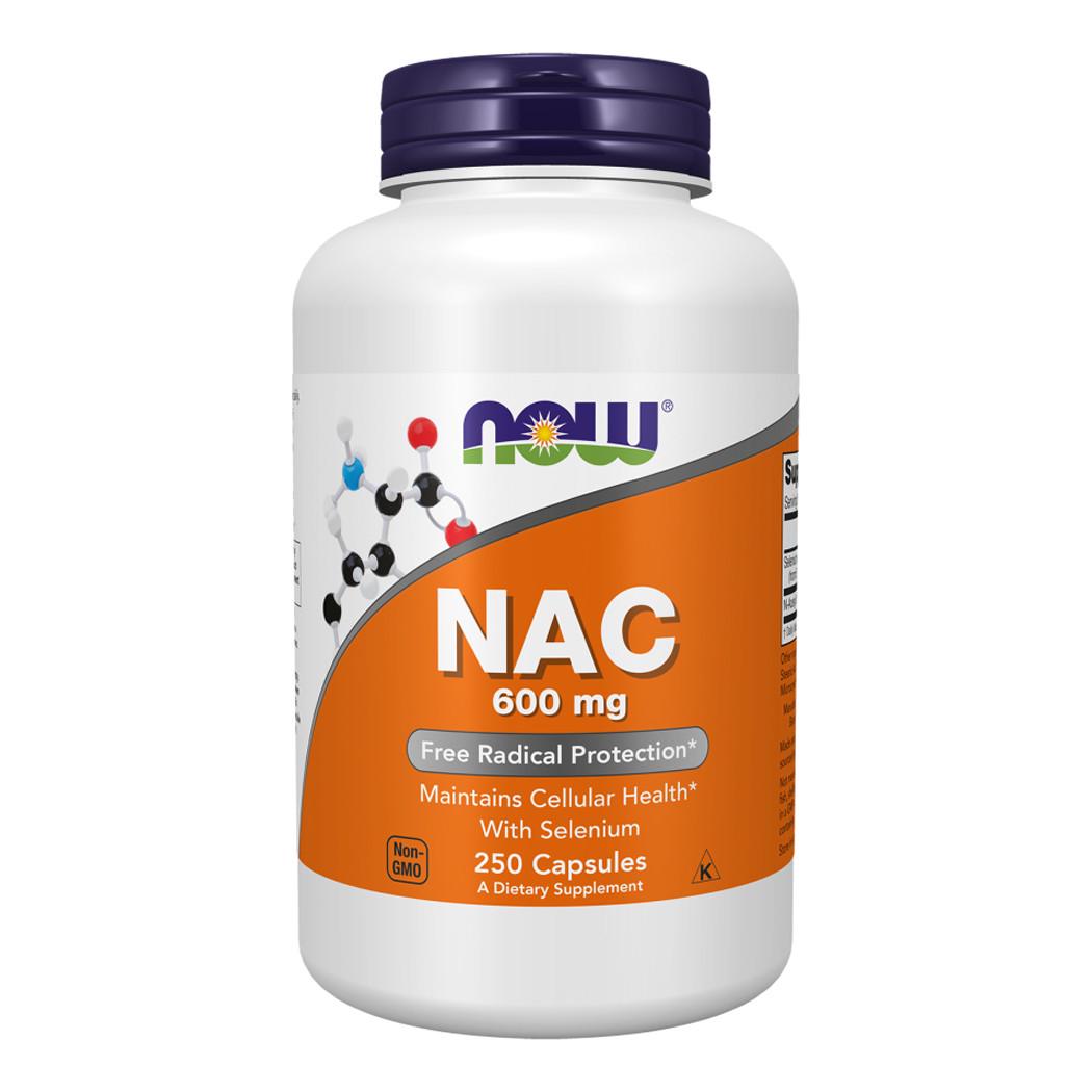 N-ацетилцистеїн NOW NAC 600 мг 250 капс. (18473-01)
