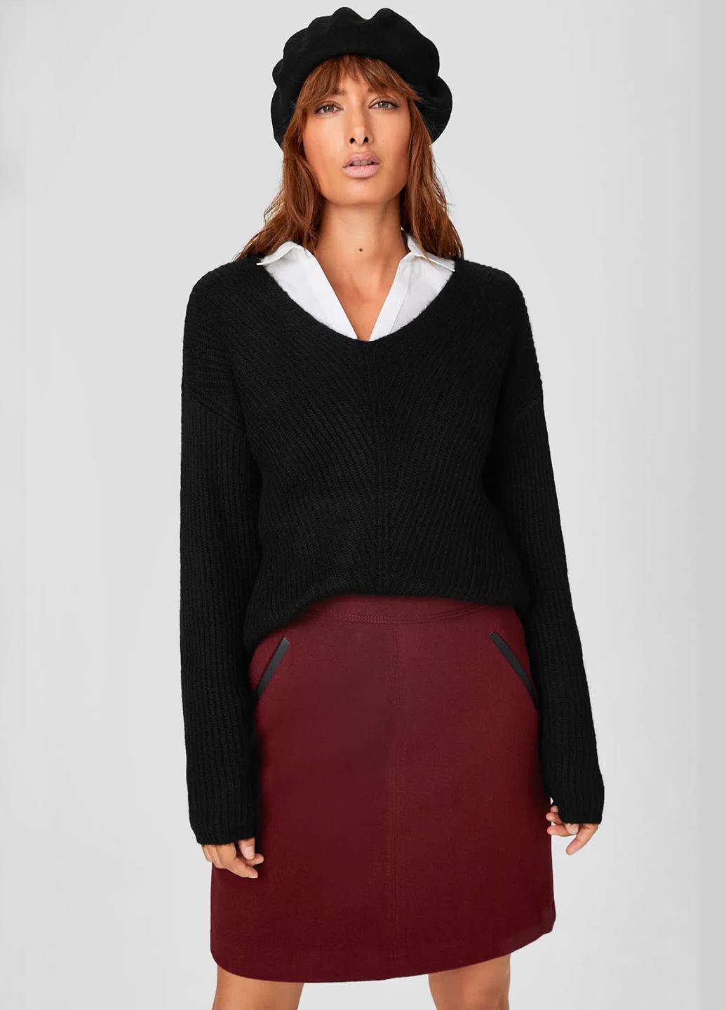 Юбка C&A р. 46 Бордовый (2119916b41)