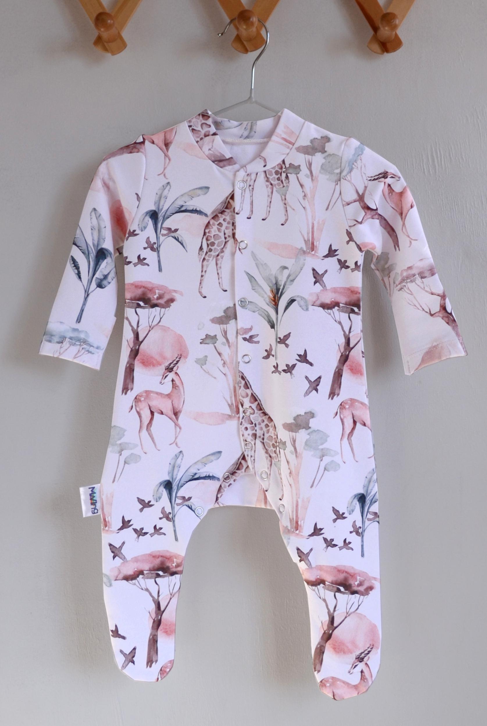 Комбинезон детский с шапочкой Mwing 62 см Savanna