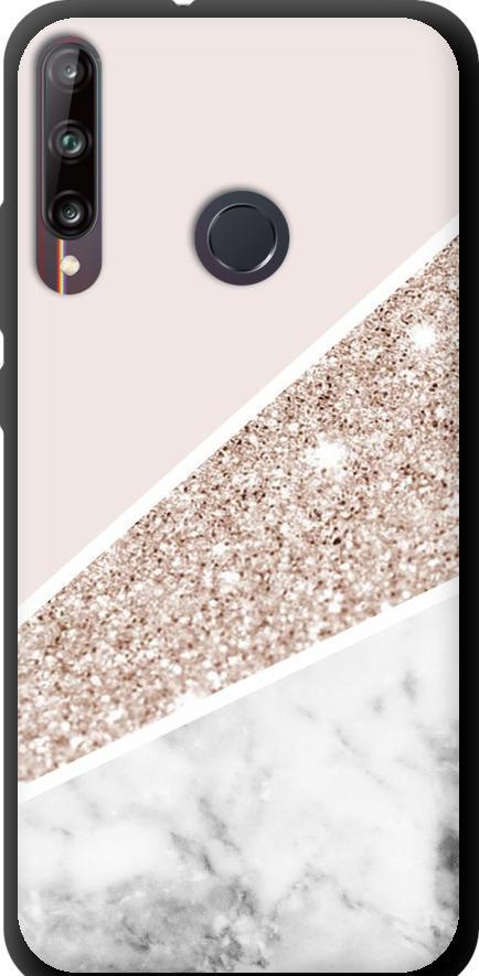 Чехол на Huawei P40 Lite E Пастельный мрамор (4342b-1875-42517)