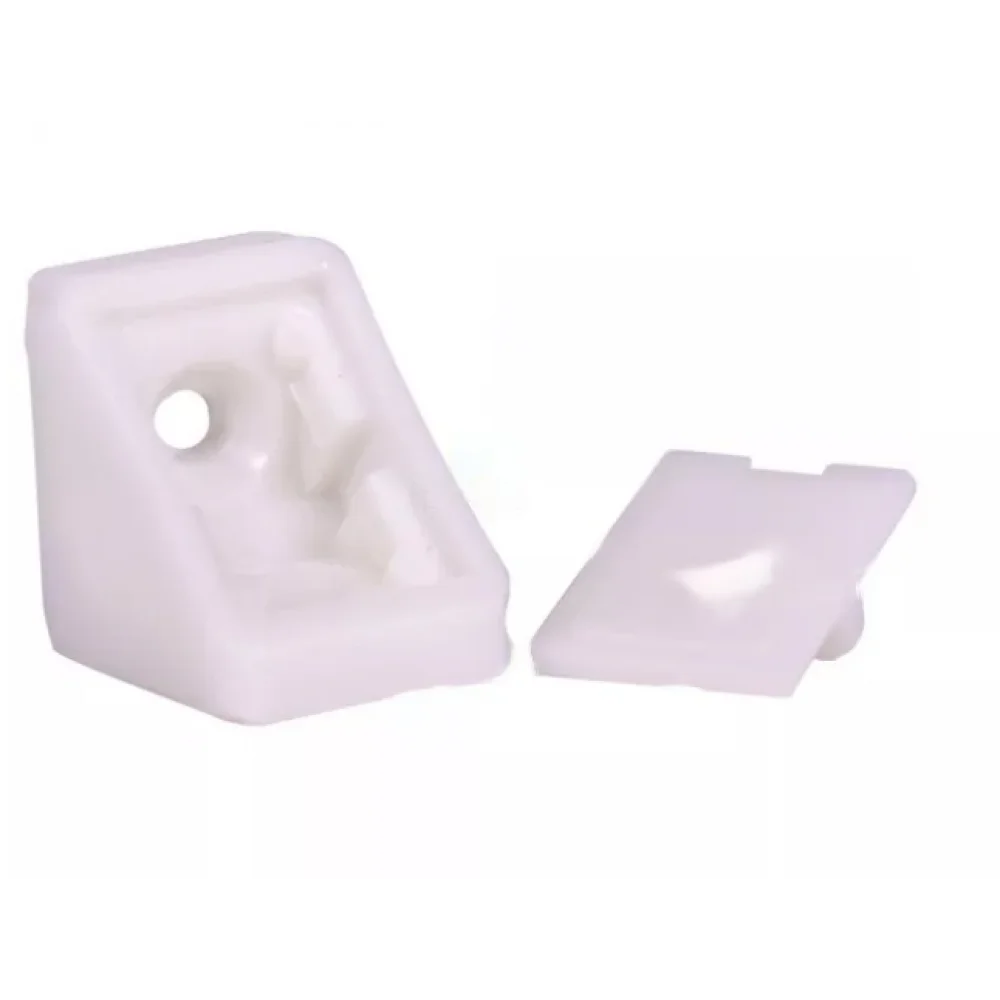 Кутник монтажний Sigma одинарний меблевий пластиковий 20x20x18 мм Білий (PD0621)