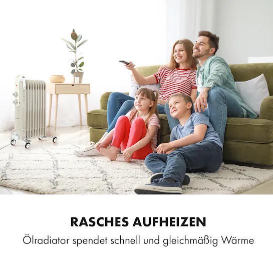 Масляний обігрівач мобільний KLARSTEIN Thermaxx Retroheat 2000 Вт (10035080) - фото 4 Масляний обігрівач мобільний KLARSTEIN Thermaxx Retroheat 2000 Вт (10035080) - фото 4