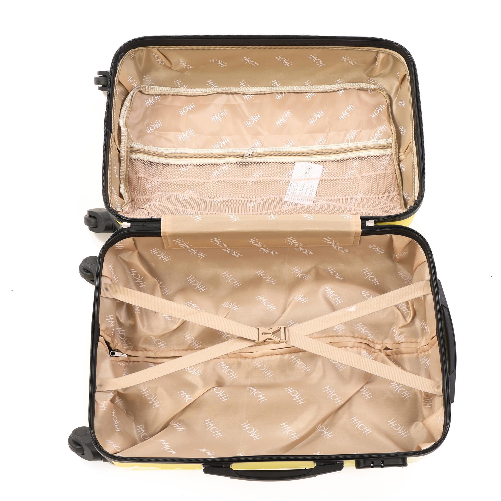 Валіза пластикова Hachi 013 маленька Жовтий - фото 4 Валіза пластикова Hachi 013 маленька Жовтий - фото 4