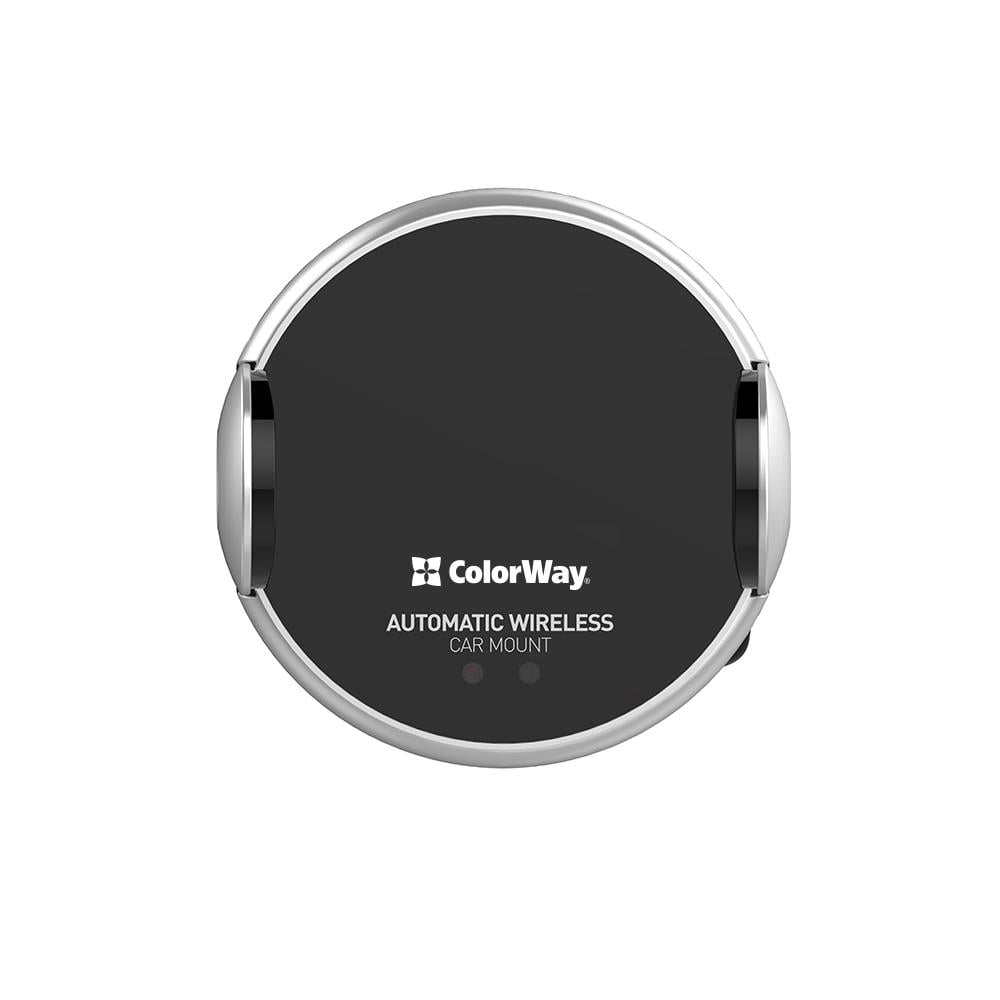 Автодержатель для телефона ColorWay AutoSense Car Wireless Charger 2 с беспроводной зарядкой 10 Вт Black (CW-CHAW035Q-BK) - фото 5