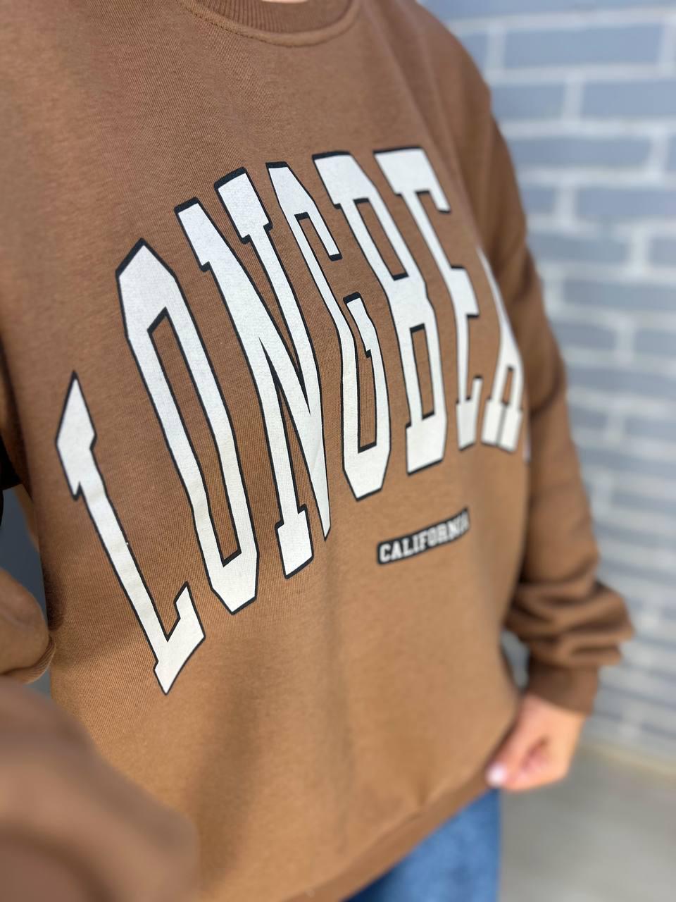 Свитшот женский QUZEN 488 long beach флис утепленный M Коричневый (883) - фото 6 Свитшот женский QUZEN 488 long beach флис утепленный M Коричневый (883) - фото 6