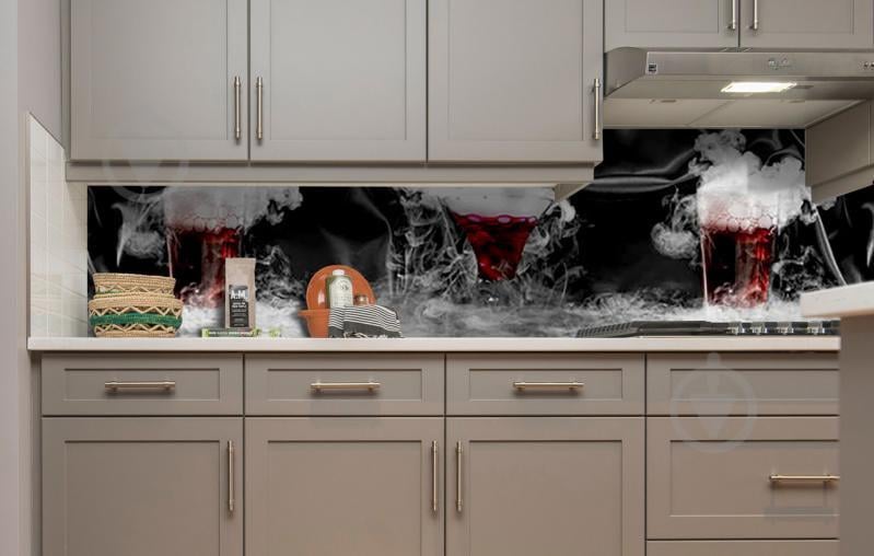 Наклейка виниловая кухонный фартук Zatarga "Парующие Коктейли" 600х2500 мм Наклейка виниловая кухонный фартук Zatarga "Парующие Коктейли" 600х2500 мм