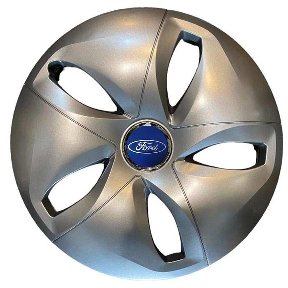 Колпаки SJS 430 с логотипом Ford R16 4 шт. Серебристый (2654555577)