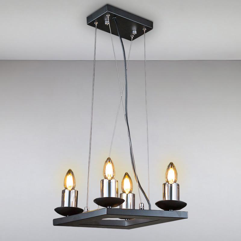 Люстра подвесная свечи Light House ES-15506/4 Черный (9249)