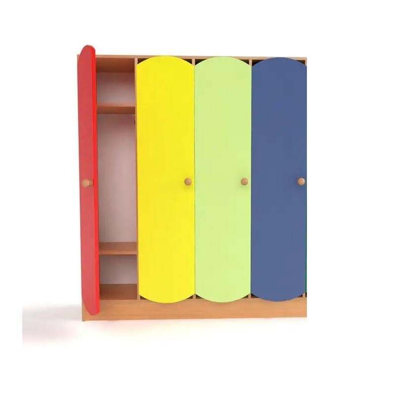 Шафа для дитячого одягу 4-секційна в сад (DS-92) - фото 2 Шафа для дитячого одягу 4-секційна в сад (DS-92) - фото 2