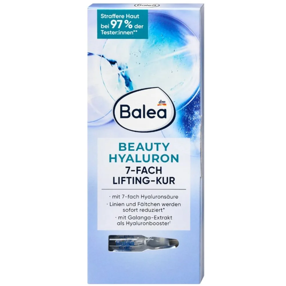 Ампулы для лица Balea Hyaluron Lifting-Kur 7-дневный курс с гиалуроновой кислотой 30+ (EPI-15102025-523)