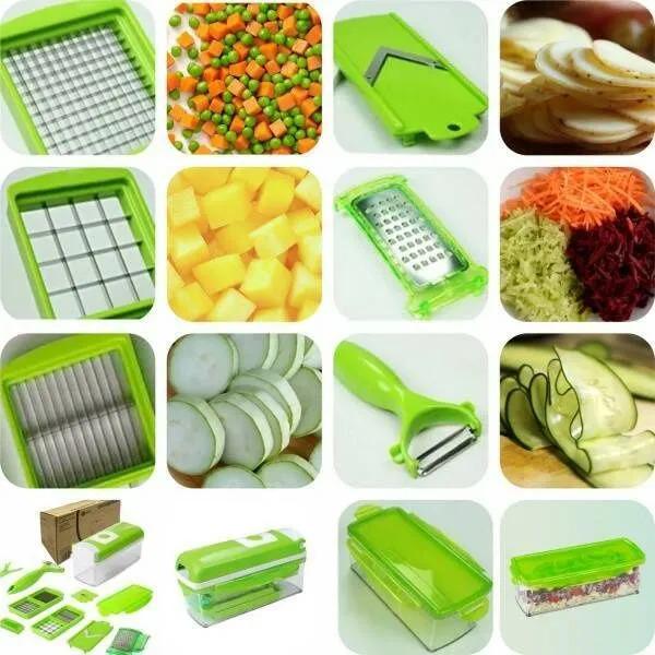 Овочерізка ручна BRS 12в1 ніж/терка/подрібнювач для овочів та фруктів White/Green (386206485) - фото 5 Овочерізка ручна BRS 12в1 ніж/терка/подрібнювач для овочів та фруктів White/Green (386206485) - фото 5