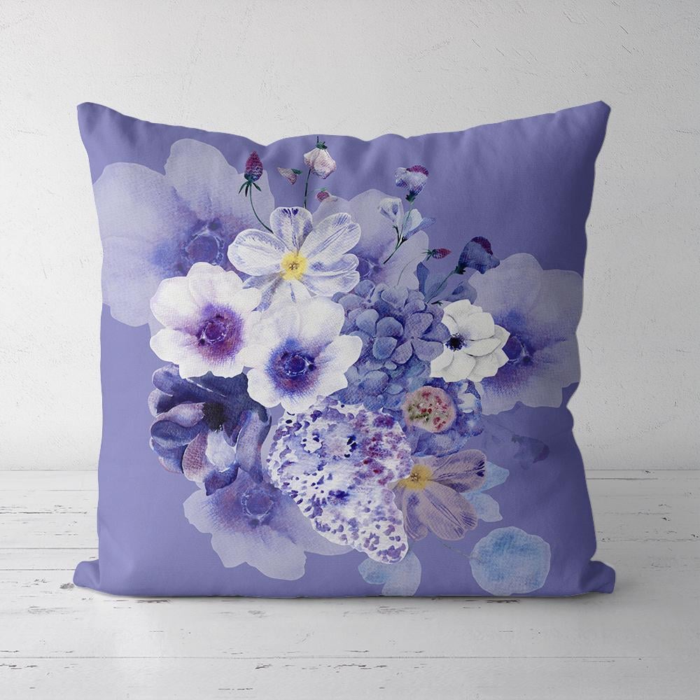 Подушка декоративная Presentville Soft Нежная композиция на сиреневом фоне 45x45 см (45PST_23M076)