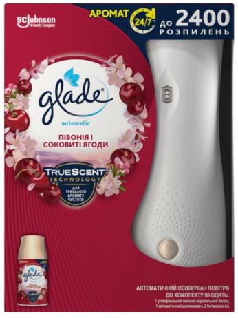 Освежитель воздуха Glade Пивония и сочные ягоды с распылителем (Glade box)