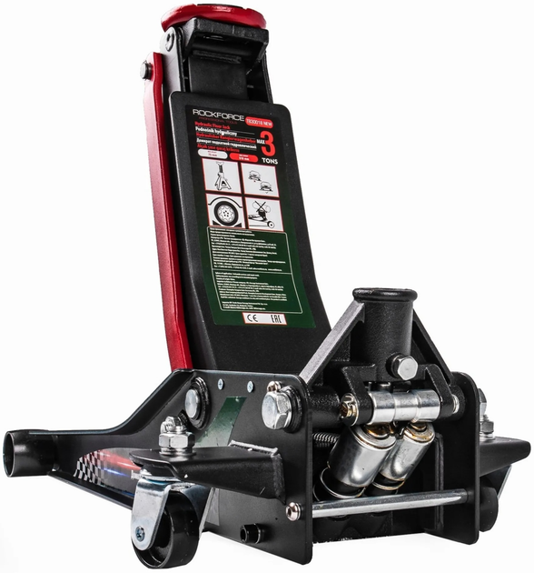 Домкрат подкатной 3 т Rock FORCE RF-T830018 двухштанговый (30070837)