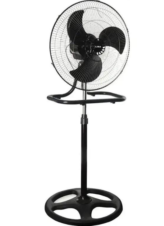 Вентилятор Alfarid Fan з металевими лопатями 3 швидкості 150 Вт 3в1 Чорний (2104618620)