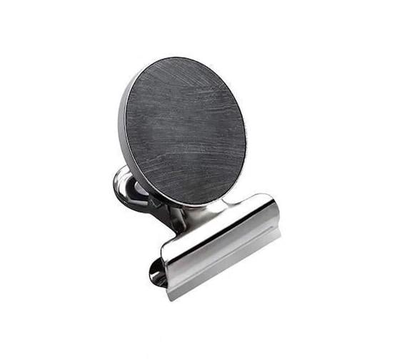 Магнитная клипса из металла для заметок и фиксации 1 шт. Серебристый