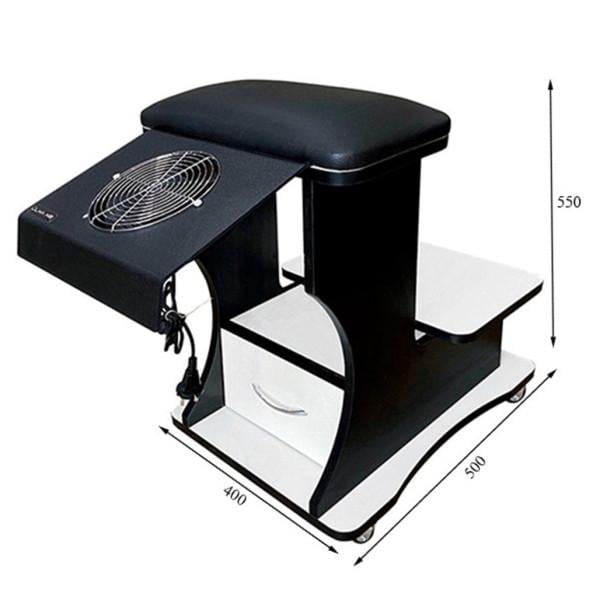 Тумба-підставка педикюрна Чорний/Білий - фото 3 Тумба-підставка педикюрна Чорний/Білий - фото 3