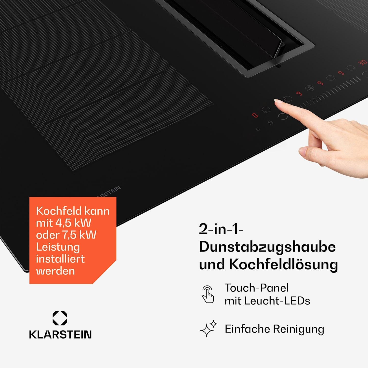Плита індукційна з витяжкою KLARSTEIN Chef-Fusion DownAir System (10045558) - фото 6
