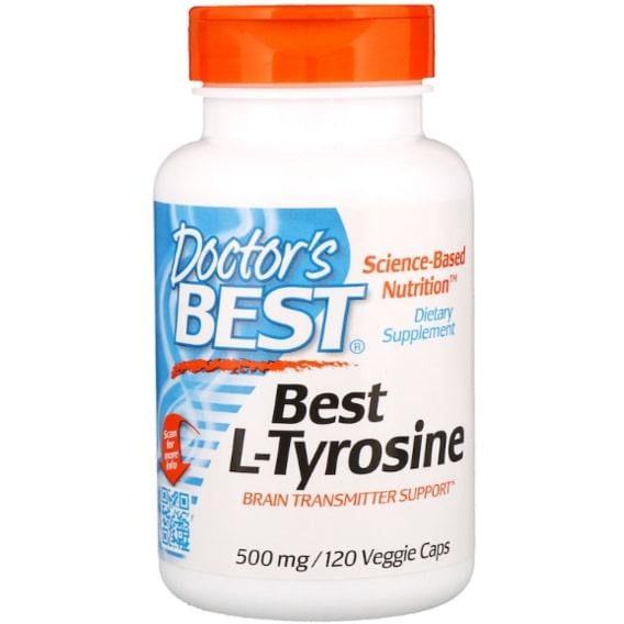 Тирозин Doctor's Best Best L-Tyrosine 500 мг 120 Caps (DRB-00316)