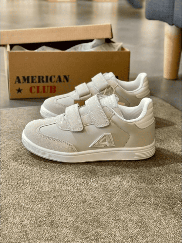 Кроссовки для девушки American club COLOR KRASH 00000004335 19 см р. 29 Бежевый (5218376614)