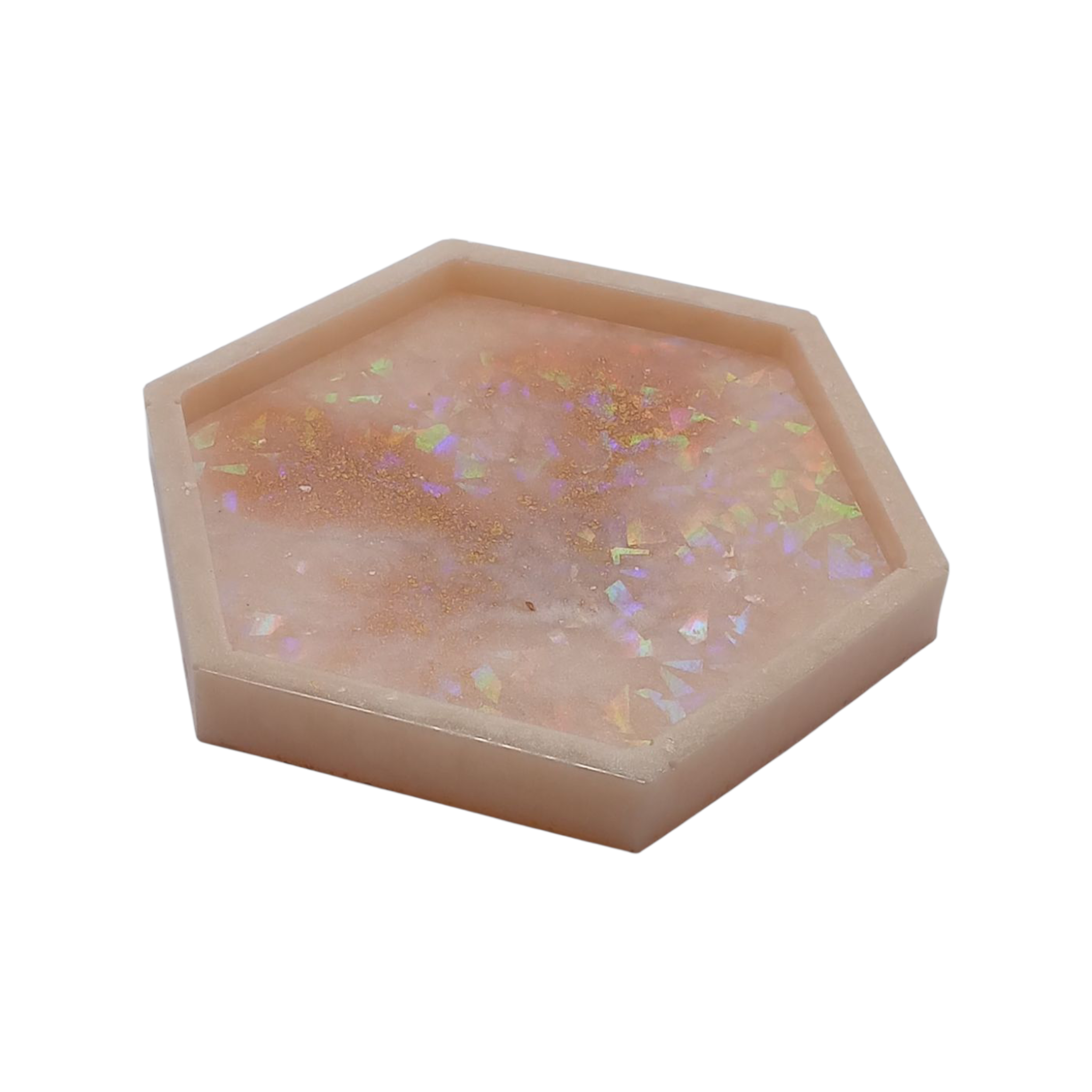 Поднос для украшений 11 см ручная работа Кремовый