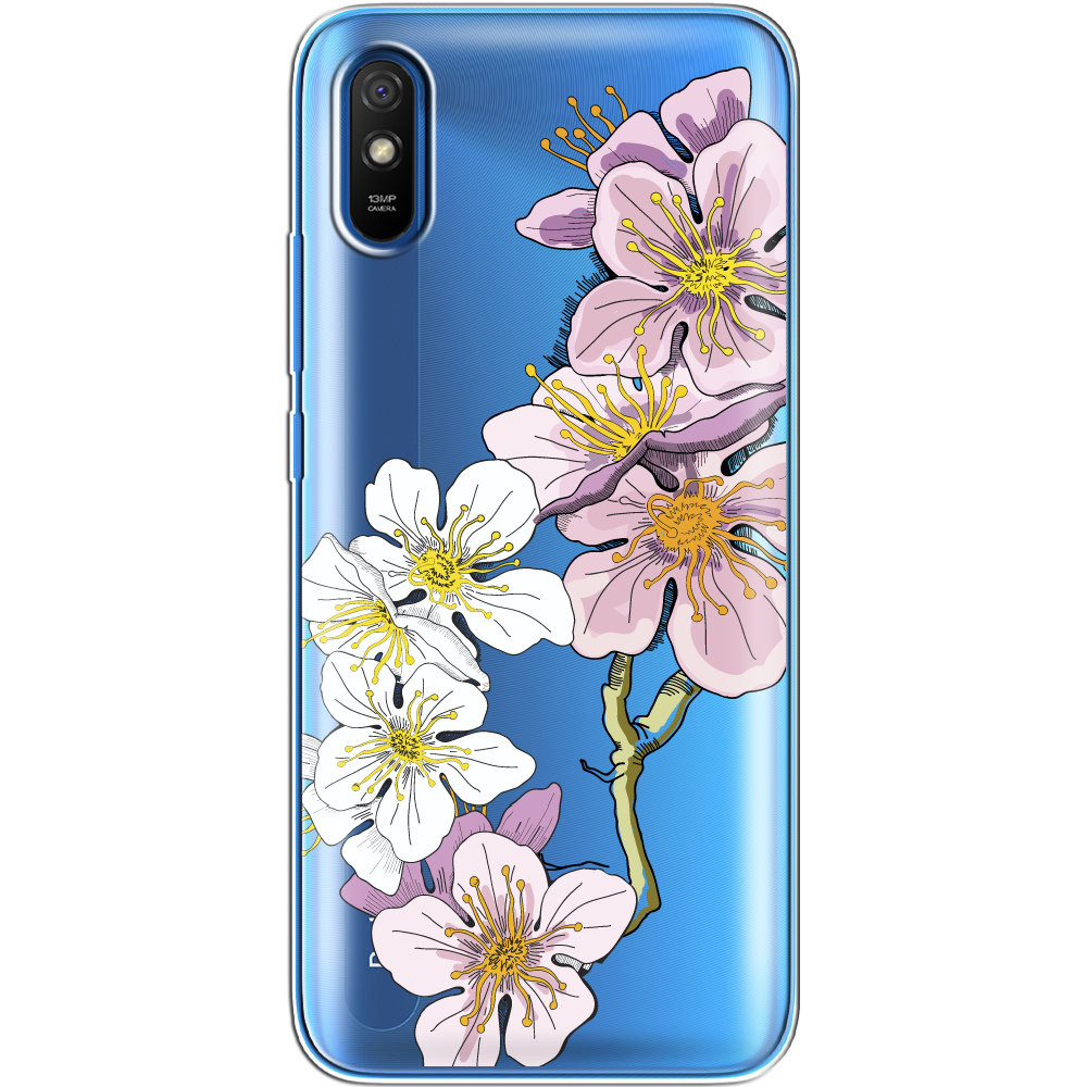 Чохол BoxFace Xiaomi Redmi 9A Cherry Blossom Прозорий силікон (40304-cc4-40304) - фото 1