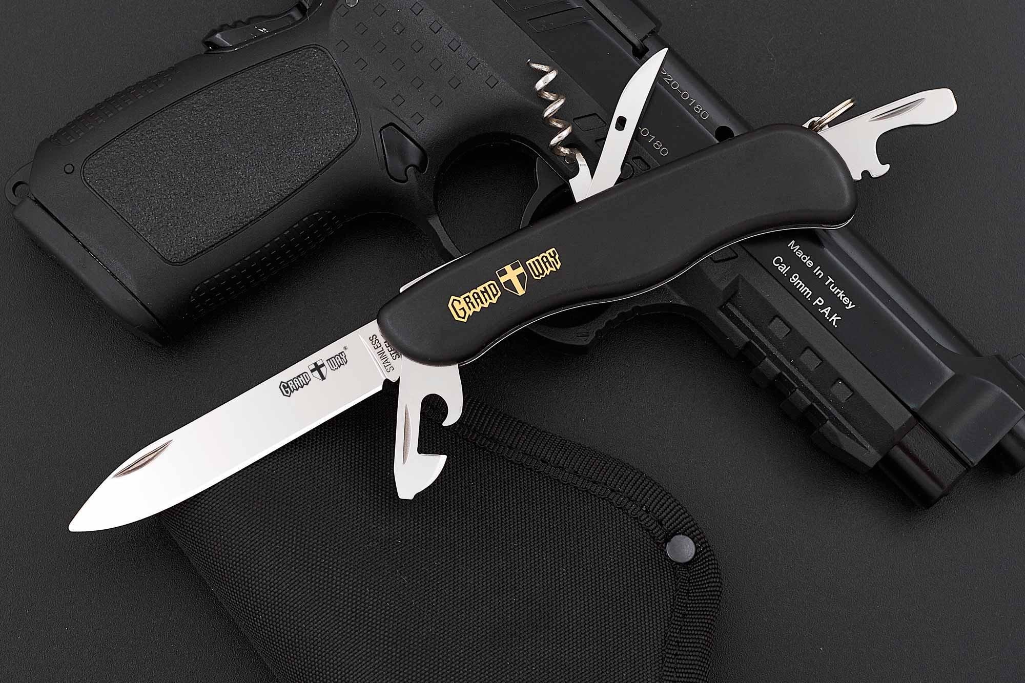 Нож многофункциональный складной мультитул Grand Way 85 мм (60010) - фото 3