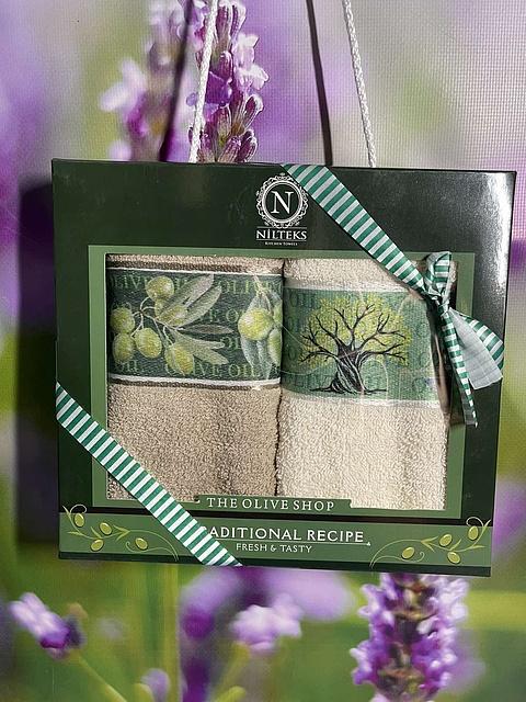 Набор кухонных полотенец By-sonya Nilteks Olive Shop фотопринт 30х50 см бавовна 9983868 Разноцветный (DR014298)